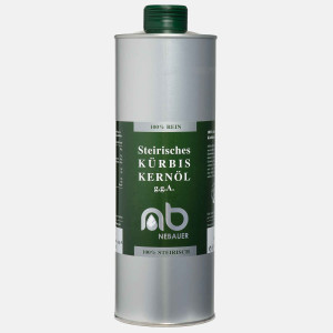 NEBAUERs steirisches Kürbiskernöl g.g.A. - 1 Liter Öldose