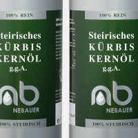12er-Pack - NEBAUERs steirisches K&uuml;rbiskern&ouml;l g.g.A. - 1 Liter &Ouml;ldose