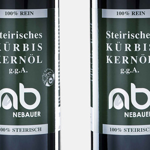 2er Pack - NEBAUERs steirisches Kürbiskernöl g.g.A. - 750 ml Doricaflasche